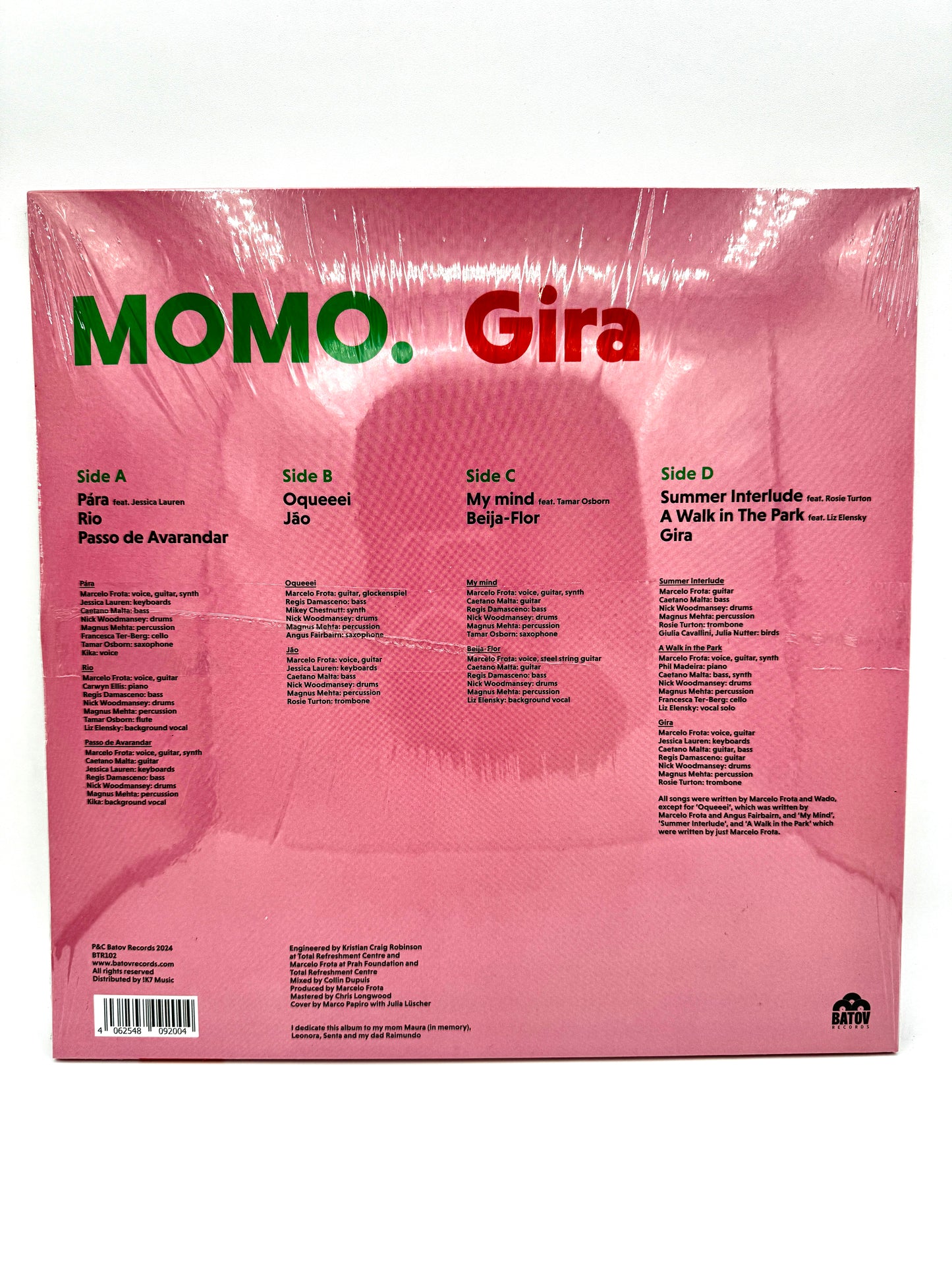MOMO. "Gira" New (11/2024) Vireo Vinyl Pick