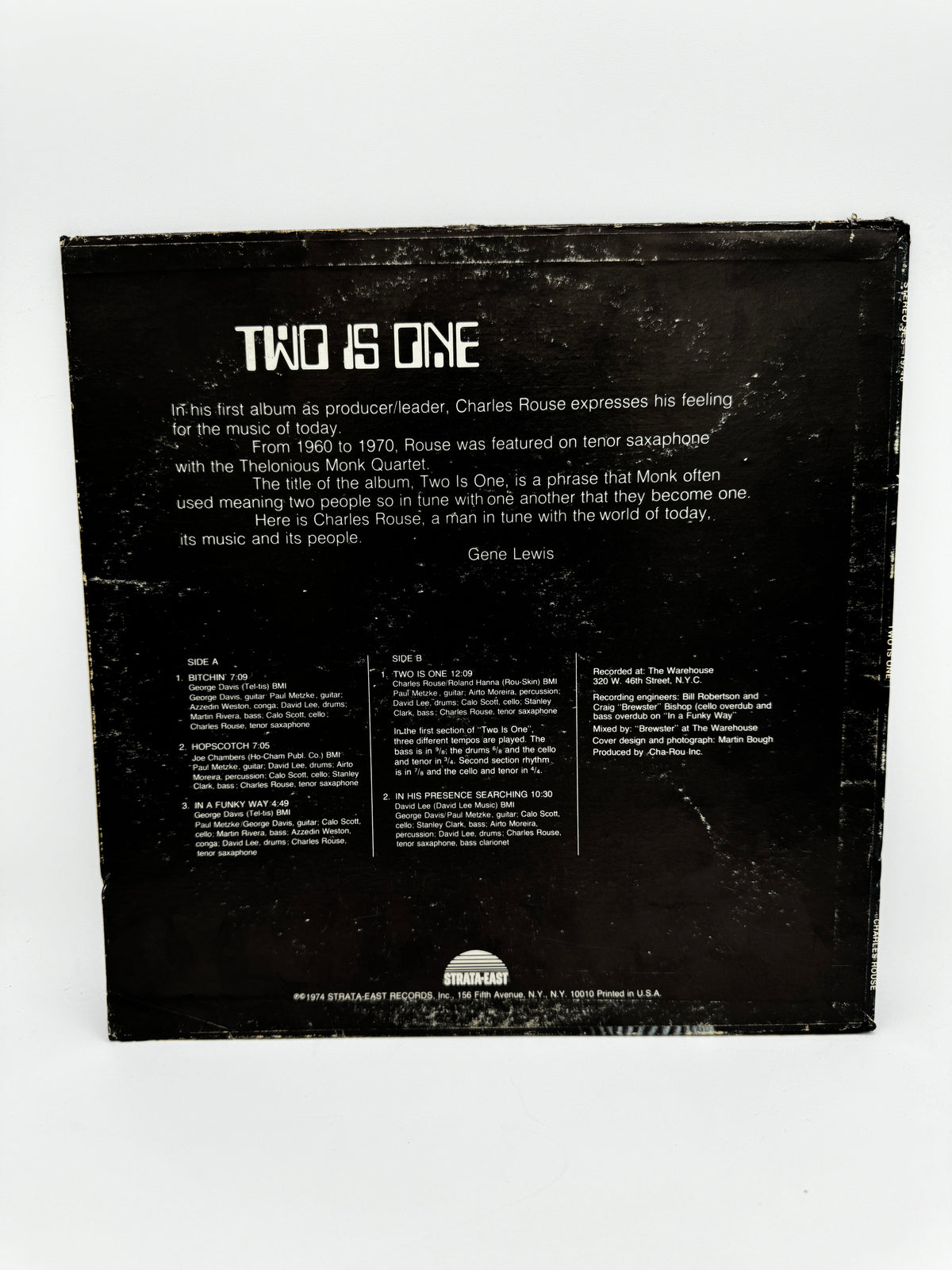 Charles Rouse "Two Is One" SES-19746 NM/VG 1974 Original