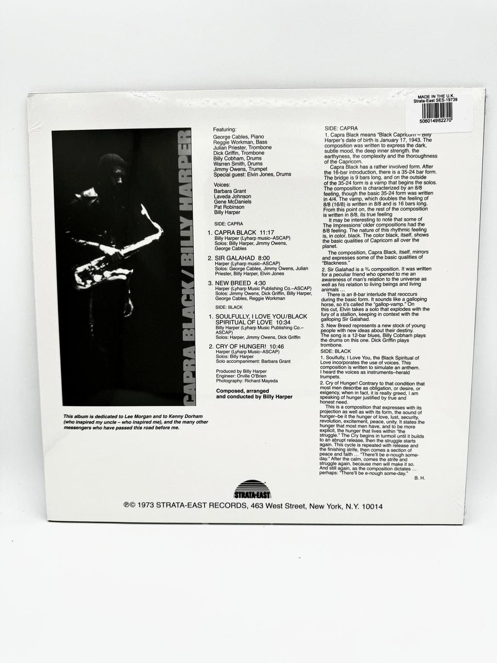 Billy Harper "Capra Black" Strata-East 50th Anniversary Limited Edition