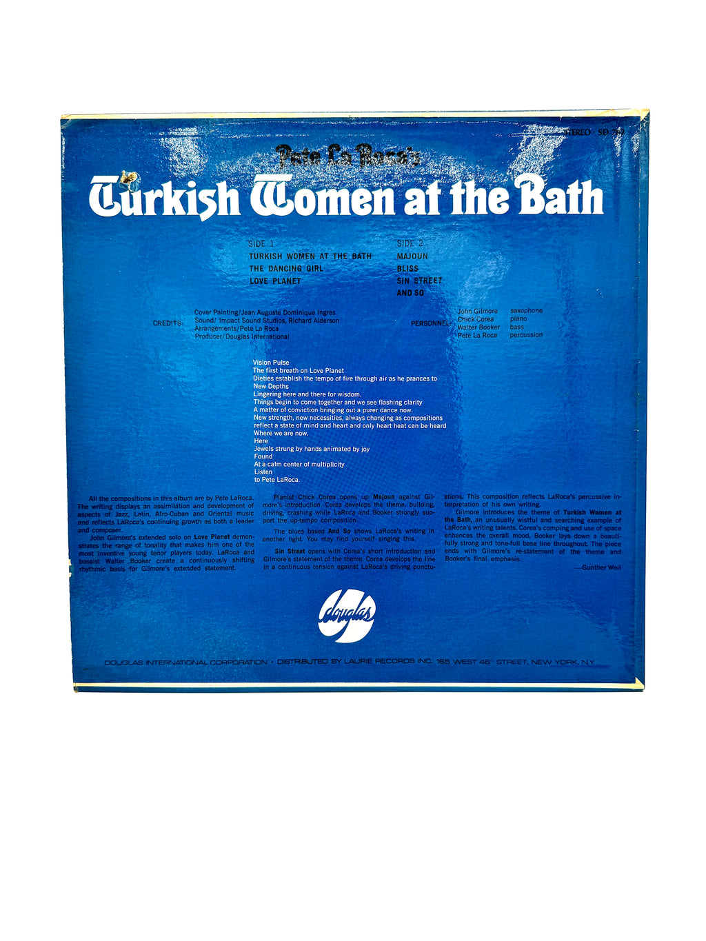 Pete La Roca's "Turkish Women at the Bath" SD792 VG+/VG+ 1967 Rare Repress