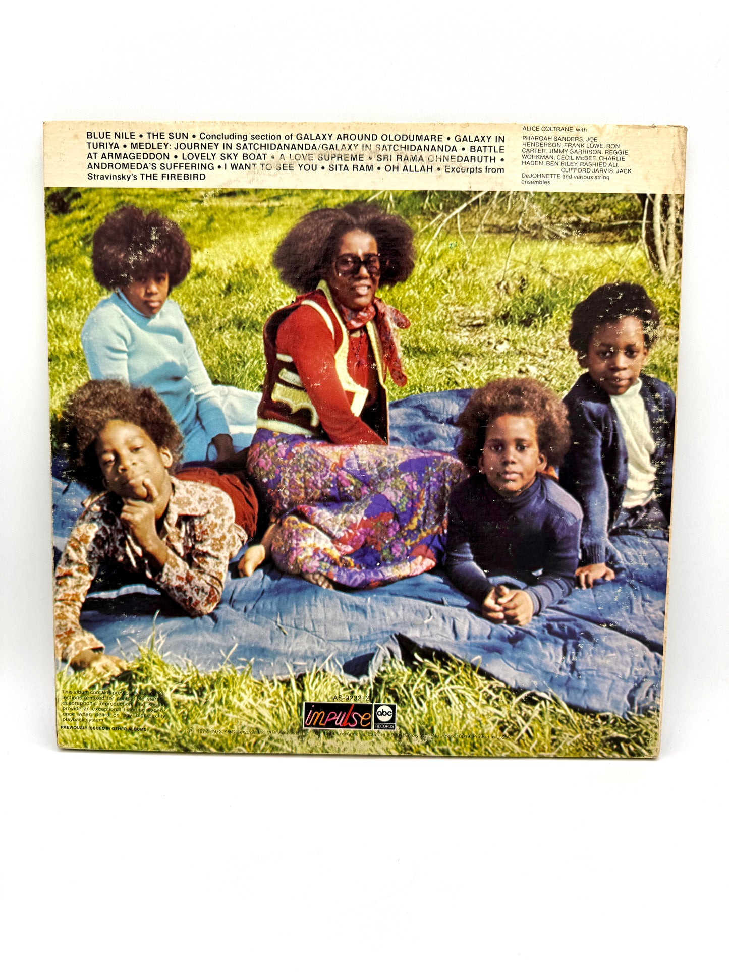 Alice Coltrane "Reflection on Creation and Space" AS9232 VG=/VG+ 1973 Original