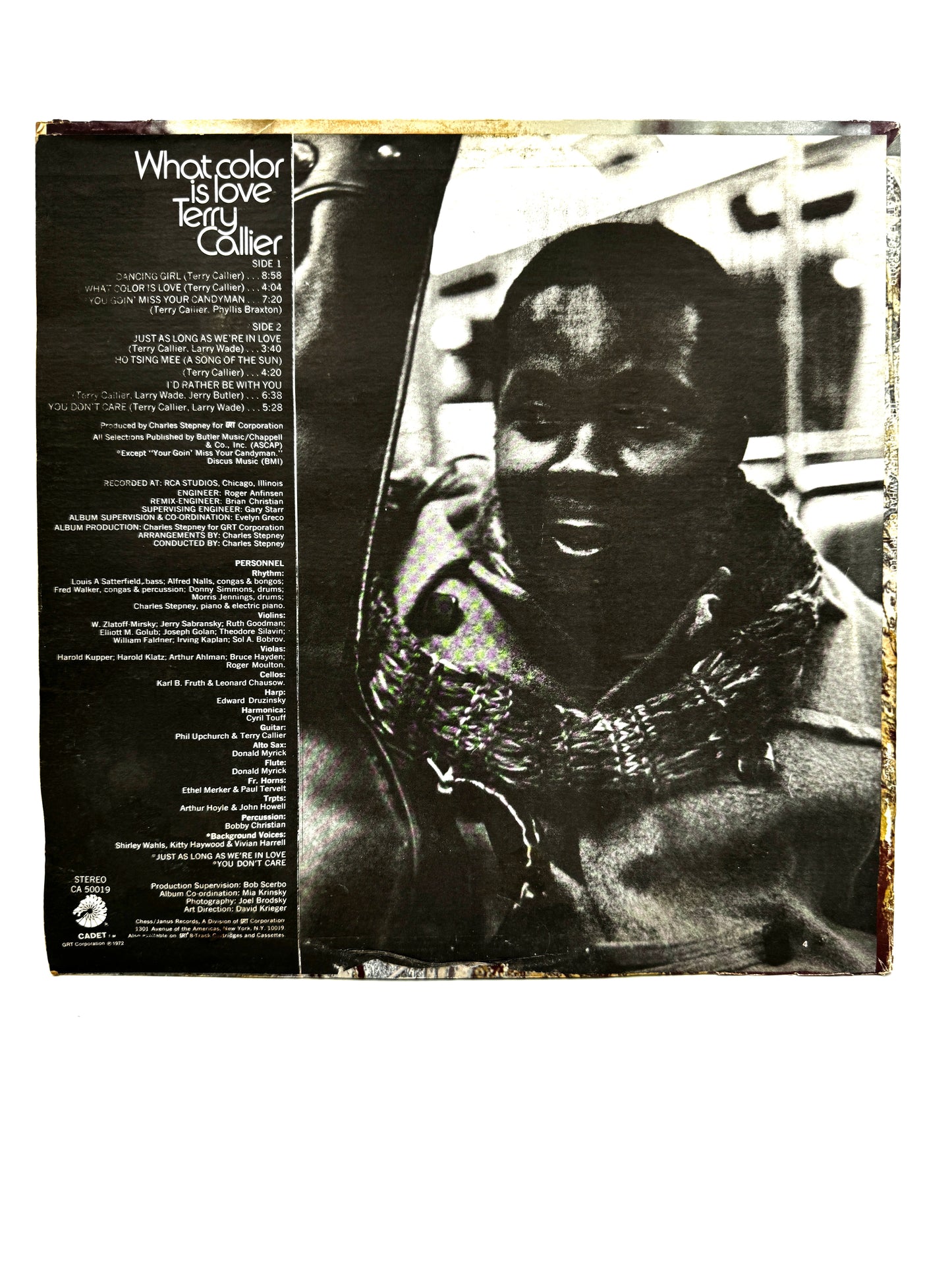Terry Callier "What Color Is Love" CA50019 VG/F 1972 Original